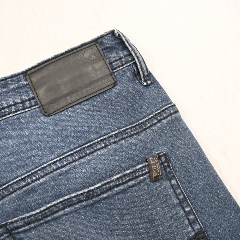 Buffalo David Bitton Axel Slim Stretch Denim Blue Jeans Mens Size 38 x 30